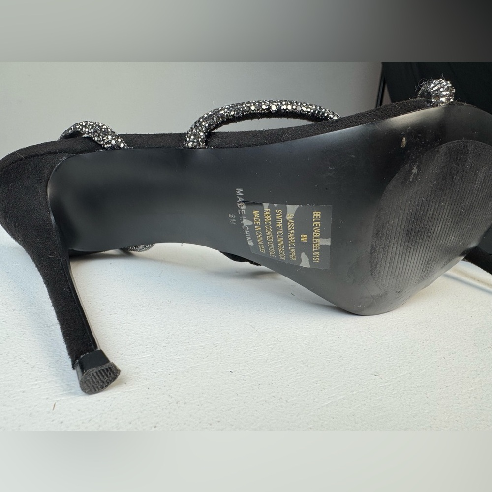 Steve Madden Rhinestone Strappy Heels – Size 8 - Picture 6 of 7